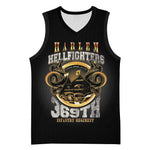 Never Forget Harlem Hellfighters Basketball Jersey Strength Courage And Glory