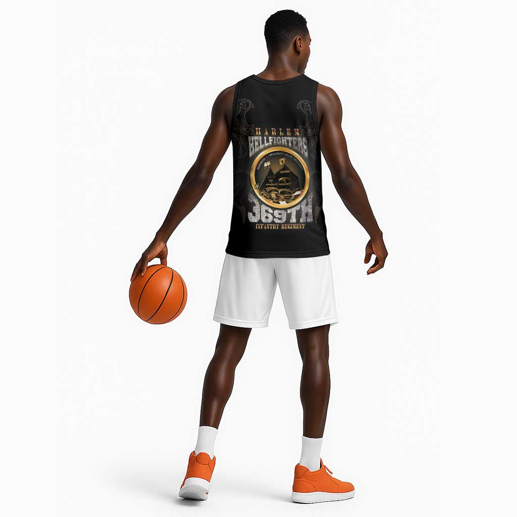 Never Forget Harlem Hellfighters Basketball Jersey Strength Courage And Glory