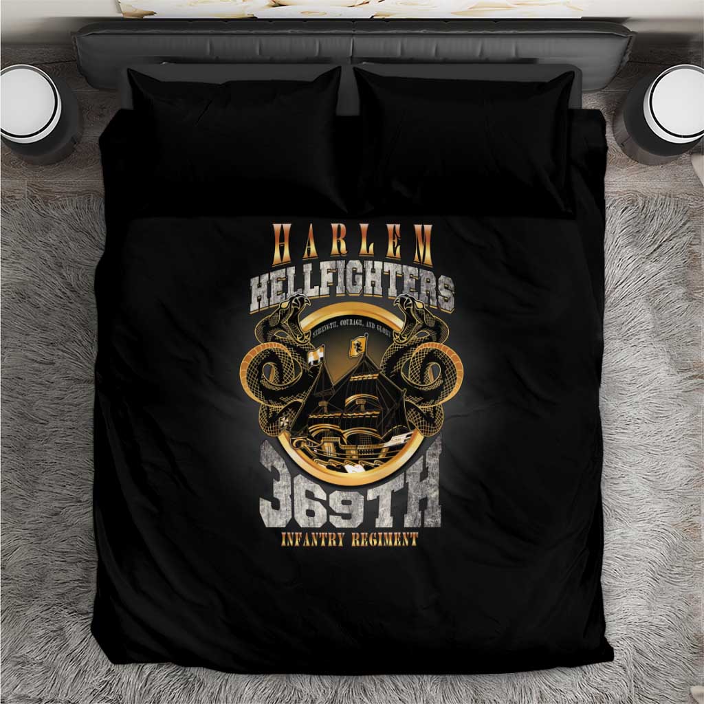 Never Forget Harlem Hellfighters Bedding Set Strength Courage And Glory