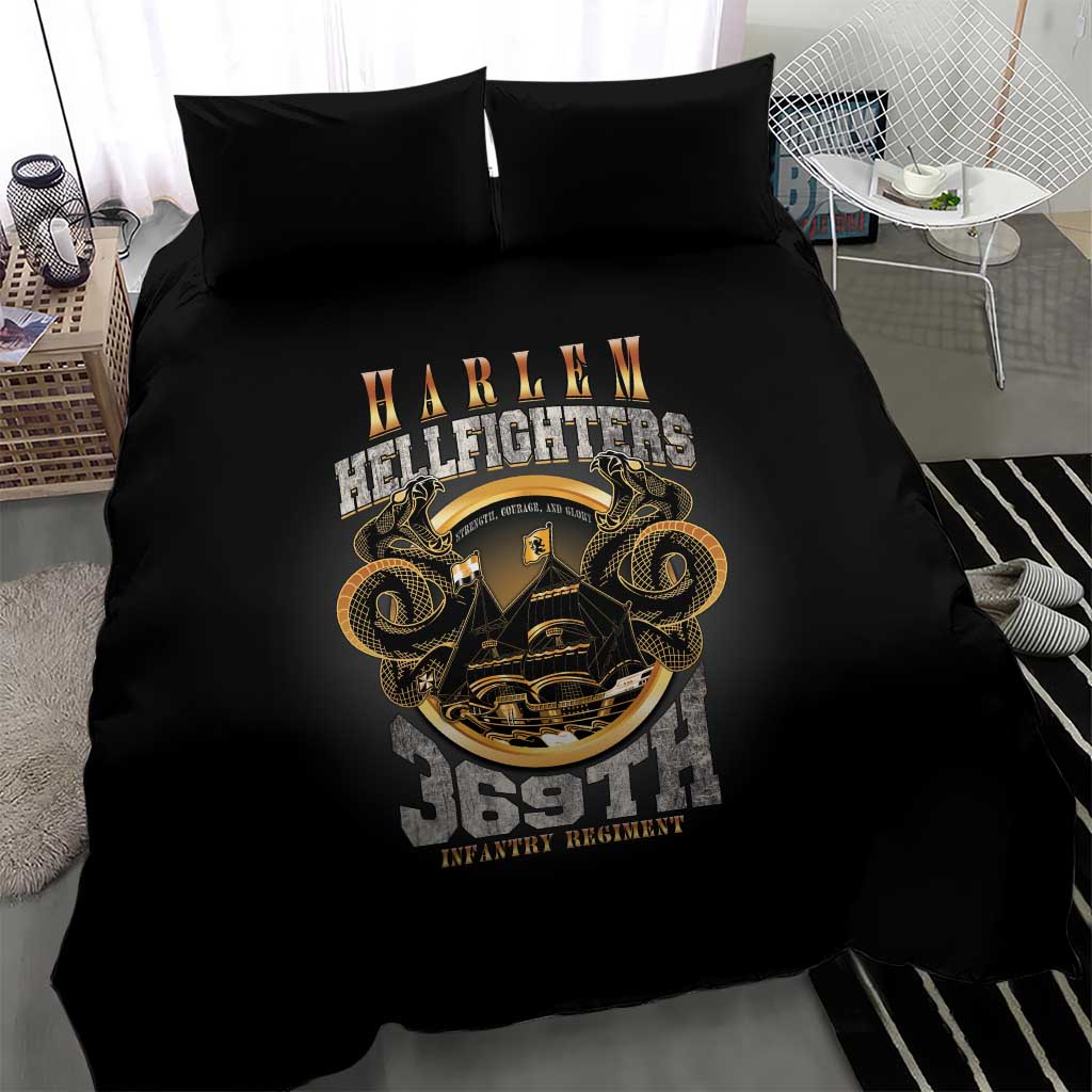 Never Forget Harlem Hellfighters Bedding Set Strength Courage And Glory