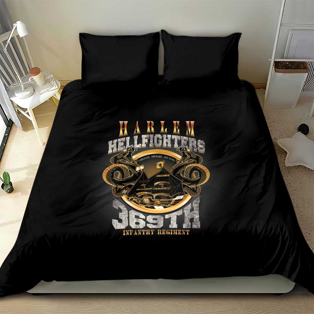 Never Forget Harlem Hellfighters Bedding Set Strength Courage And Glory