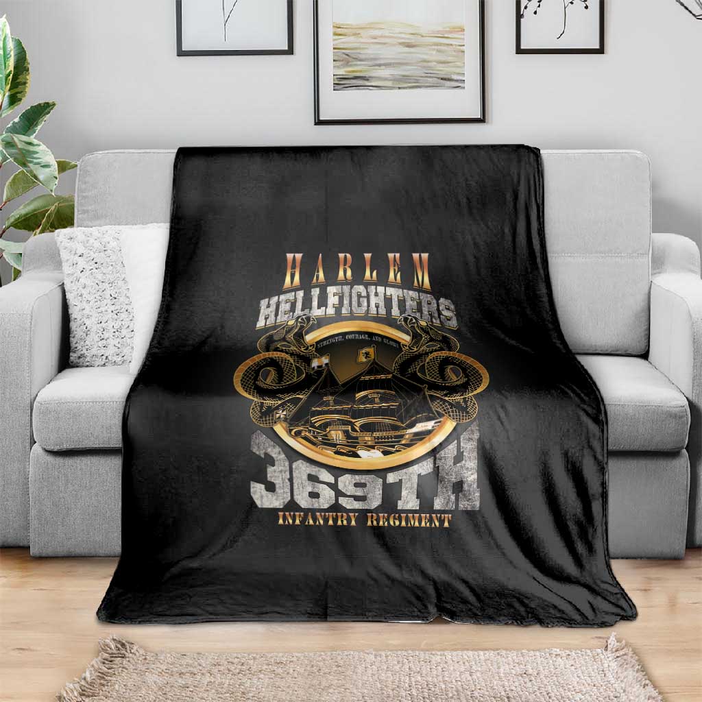 Never Forget Harlem Hellfighters Blanket Strength Courage And Glory