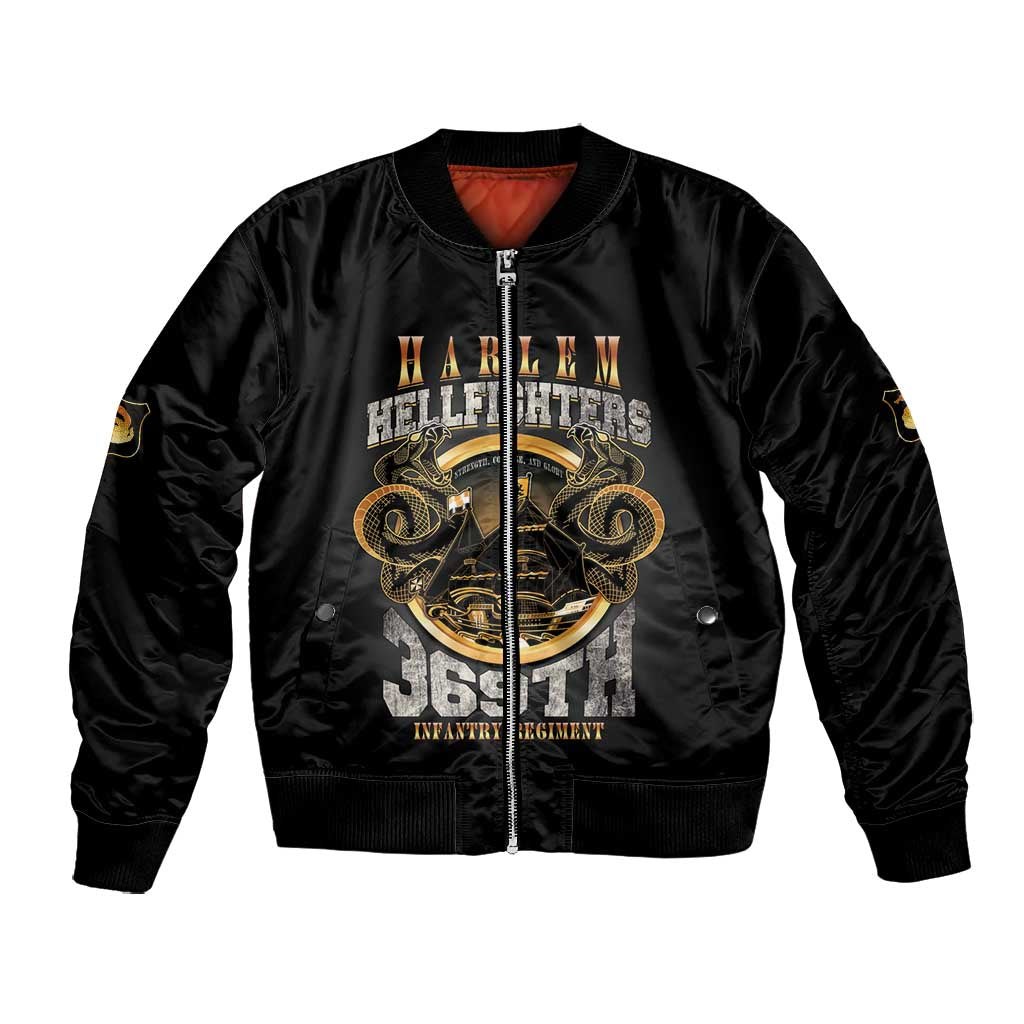 Never Forget Harlem Hellfighters Bomber Jacket Strength Courage And Glory