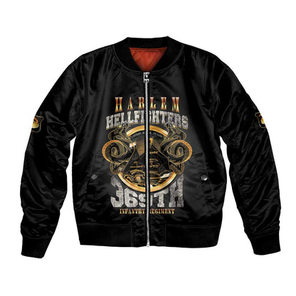 Never Forget Harlem Hellfighters Bomber Jacket Strength Courage And Glory