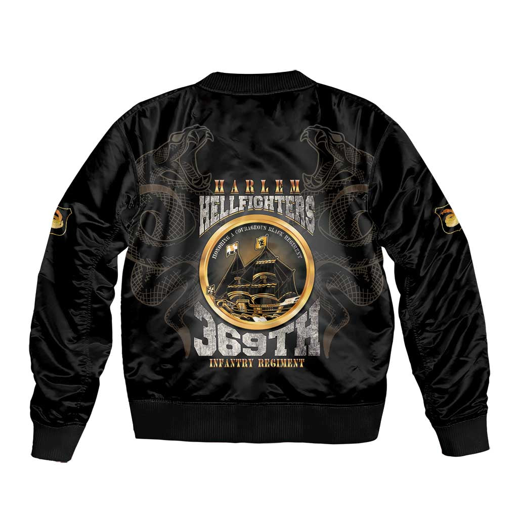 Never Forget Harlem Hellfighters Bomber Jacket Strength Courage And Glory