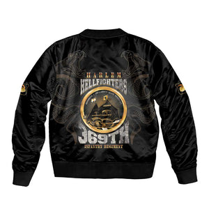 Never Forget Harlem Hellfighters Bomber Jacket Strength Courage And Glory