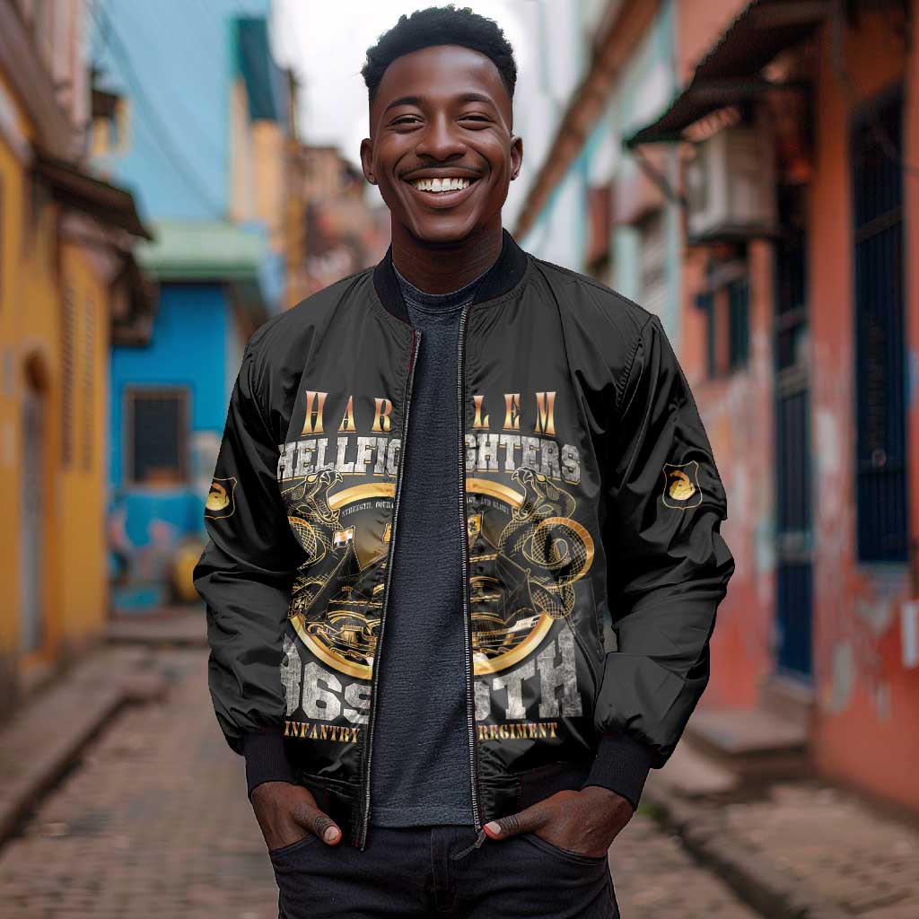 Never Forget Harlem Hellfighters Bomber Jacket Strength Courage And Glory