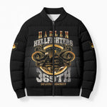 Never Forget Harlem Hellfighters Bomber Puffer Jacket Strength Courage And Glory
