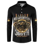 Never Forget Harlem Hellfighters Button Sweatshirt Strength Courage And Glory