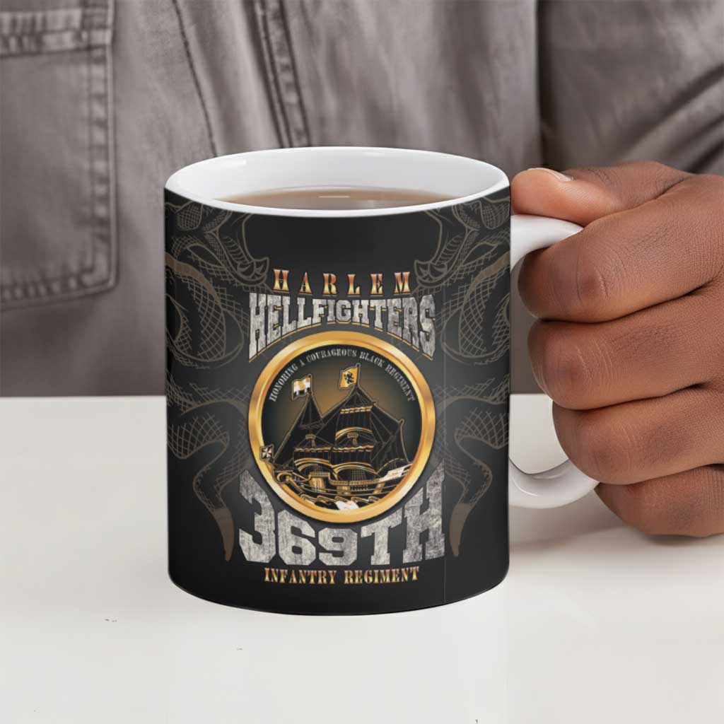 Never Forget Harlem Hellfighters Ceramic Mug Strength Courage And Glory