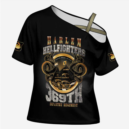 Never Forget Harlem Hellfighters Cross Shoulder Shirt Strength Courage And Glory