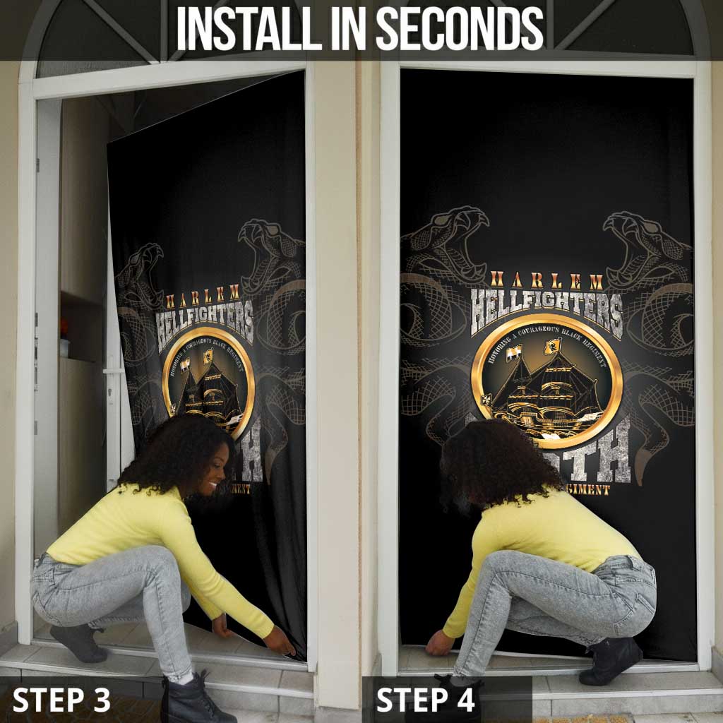 Never Forget Harlem Hellfighters Door Cover Strength Courage And Glory