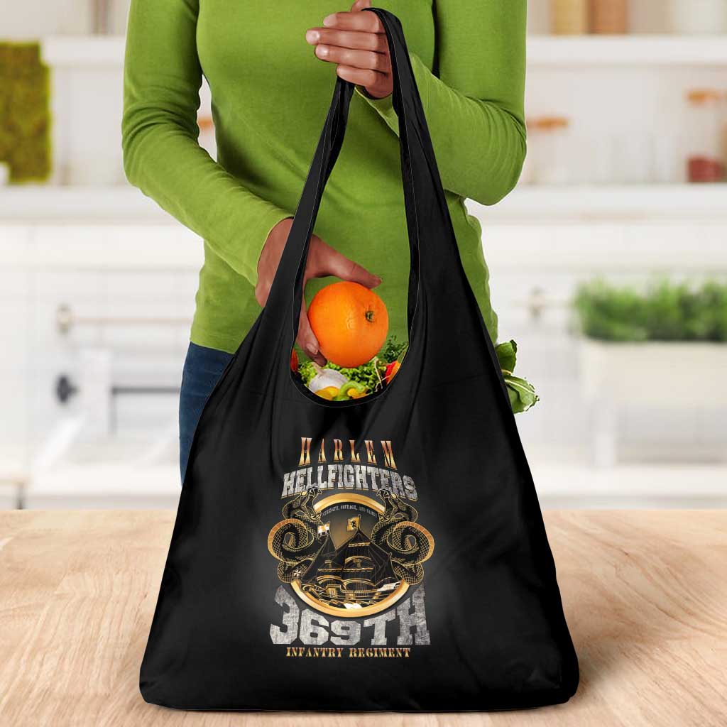 Never Forget Harlem Hellfighters Grocery Bag Strength Courage And Glory