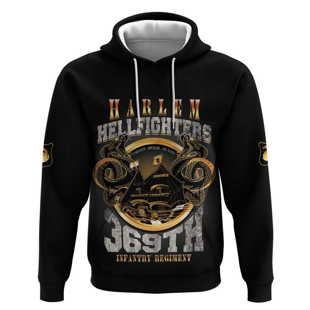 Never Forget Harlem Hellfighters Hoodie Strength Courage And Glory