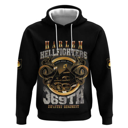 Never Forget Harlem Hellfighters Hoodie Strength Courage And Glory