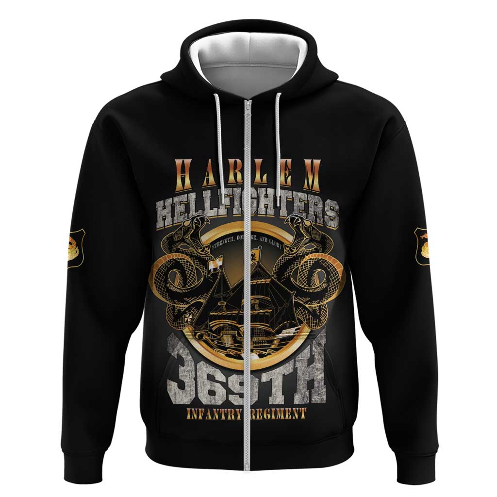 Never Forget Harlem Hellfighters Hoodie Strength Courage And Glory