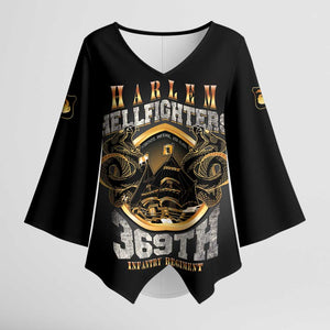 Never Forget Harlem Hellfighters Kimono Sleeve Blouse Strength Courage And Glory