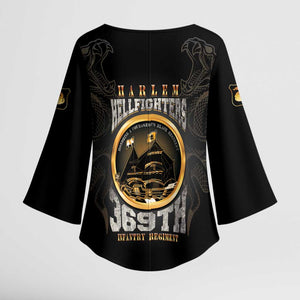 Never Forget Harlem Hellfighters Kimono Sleeve Blouse Strength Courage And Glory