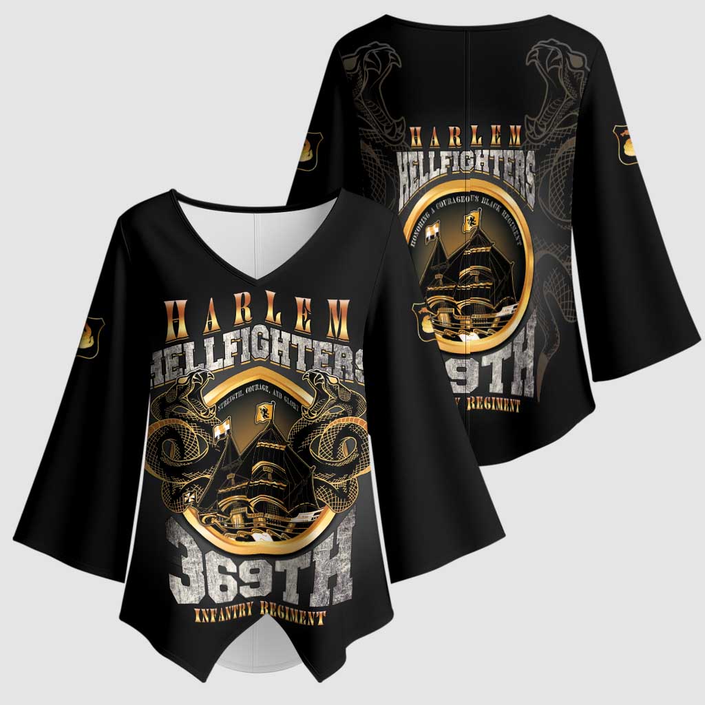 Never Forget Harlem Hellfighters Kimono Sleeve Blouse Strength Courage And Glory