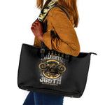 Never Forget Harlem Hellfighters Leather Tote Bag Strength Courage And Glory