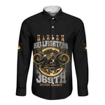 Never Forget Harlem Hellfighters Long Sleeve Button Shirt Strength Courage And Glory