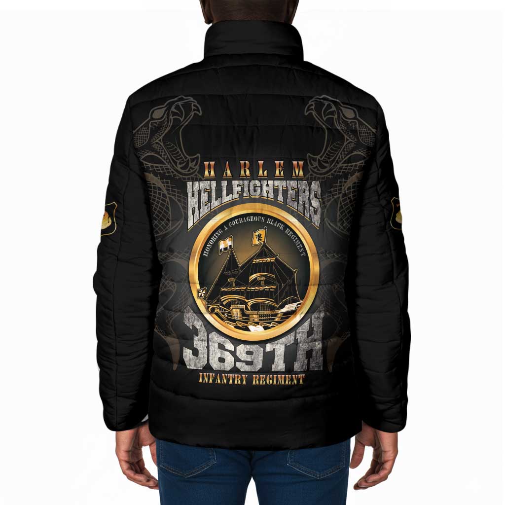 Never Forget Harlem Hellfighters Padded Jacket Strength Courage And Glory