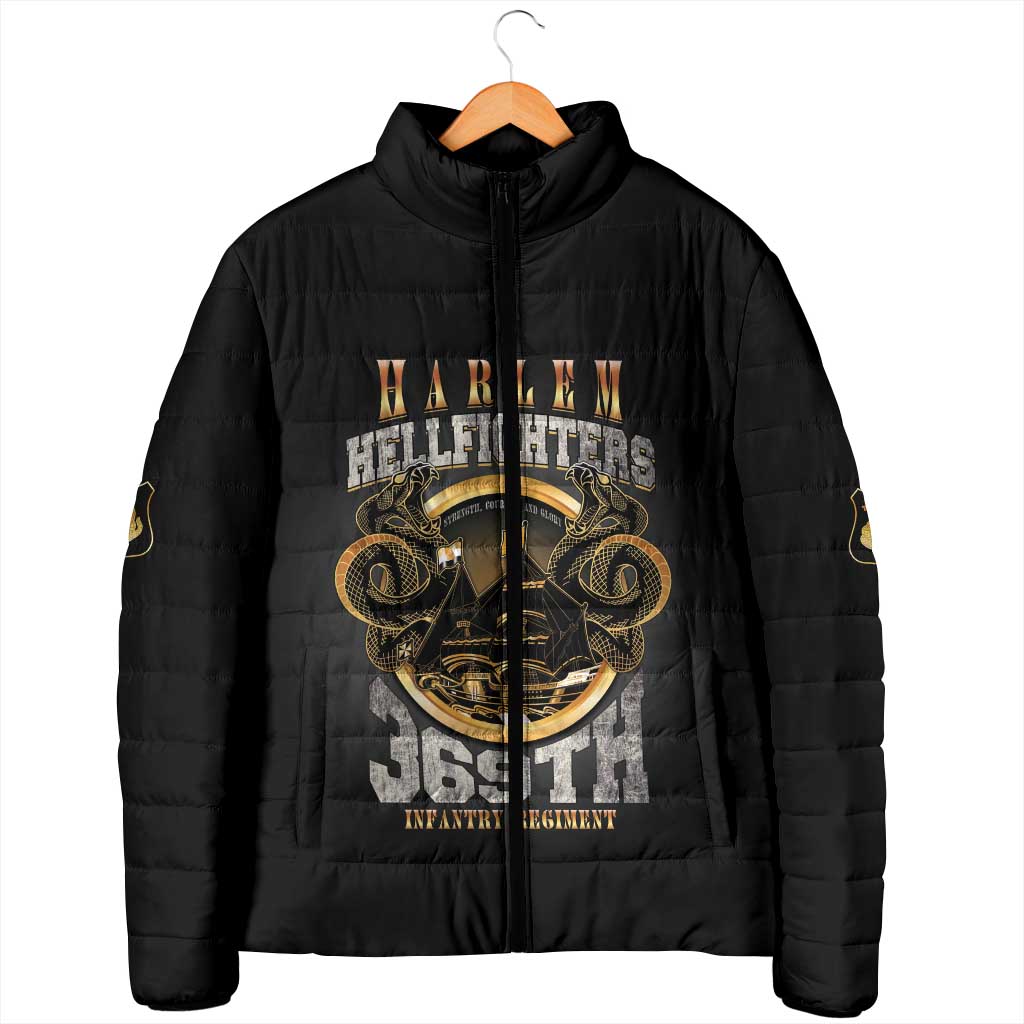 Never Forget Harlem Hellfighters Padded Jacket Strength Courage And Glory