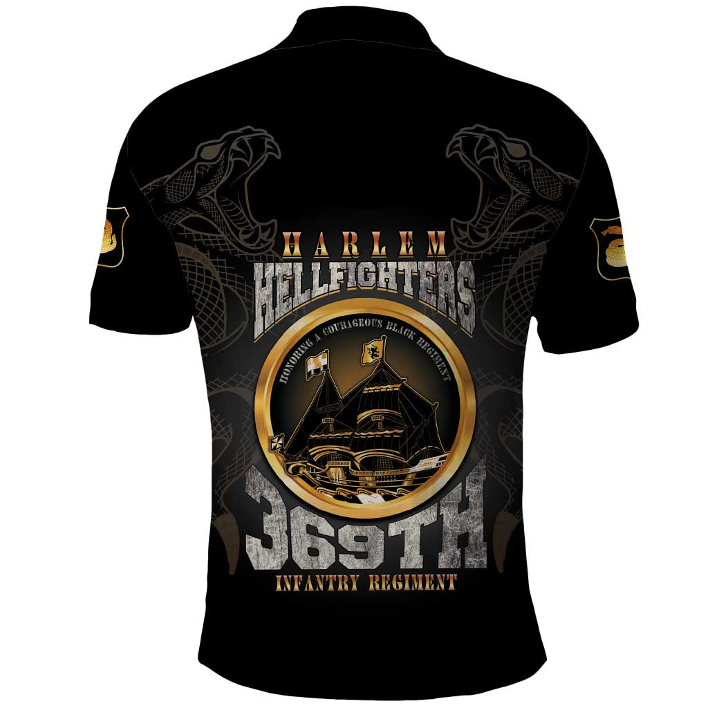 Never Forget Harlem Hellfighters Polo Shirt Strength Courage And Glory