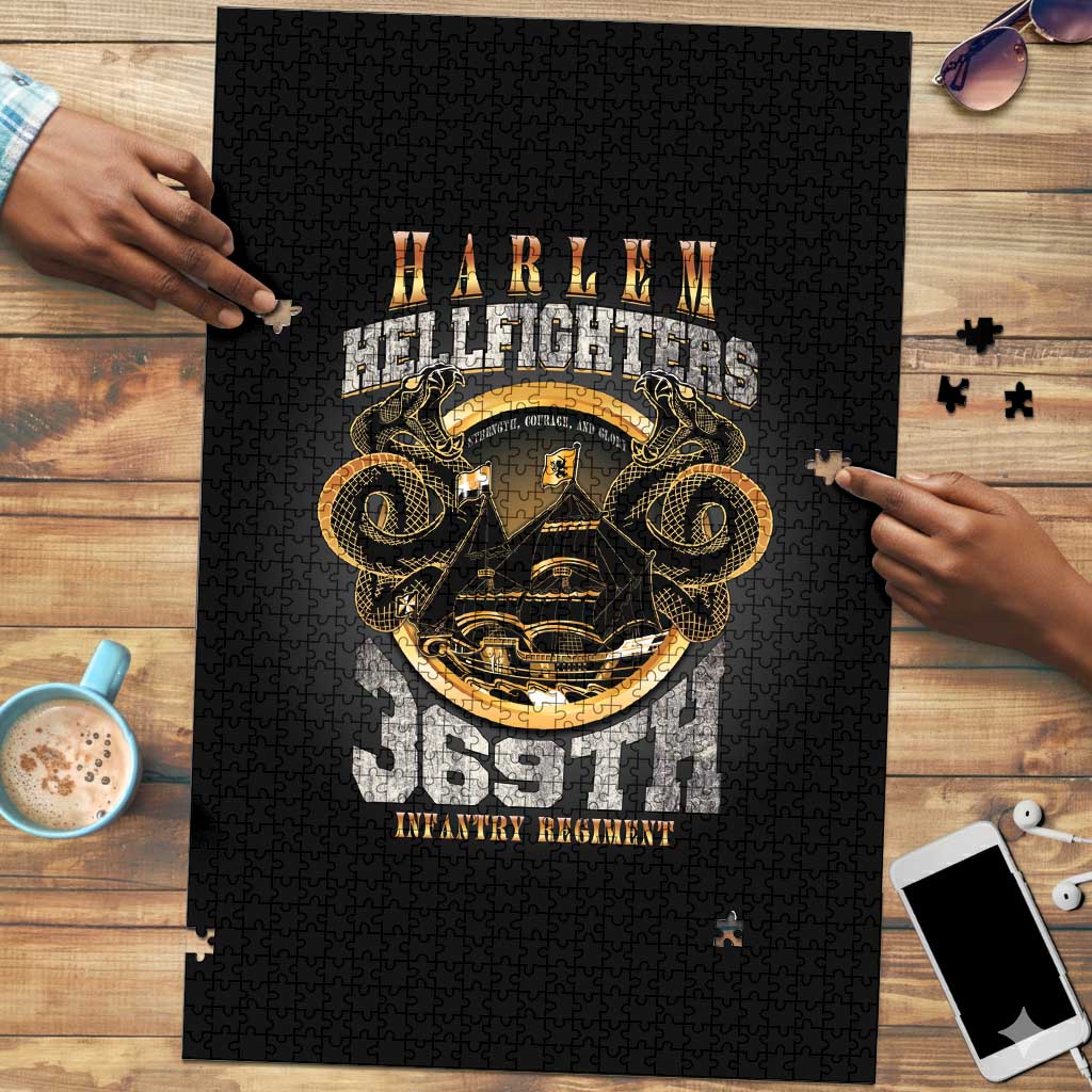Never Forget Harlem Hellfighters Puzzle Strength Courage And Glory