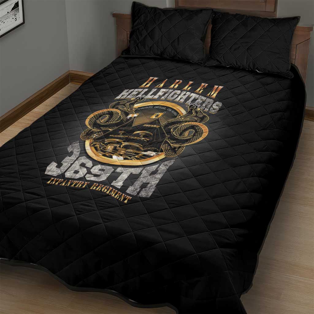 Never Forget Harlem Hellfighters Quilt Bed Set Strength Courage And Glory