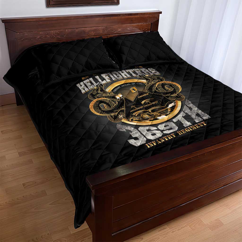 Never Forget Harlem Hellfighters Quilt Bed Set Strength Courage And Glory