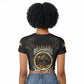 Never Forget Harlem Hellfighters Raglan Cropped T shirt Strength Courage And Glory