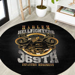 Never Forget Harlem Hellfighters Round Carpet Strength Courage And Glory