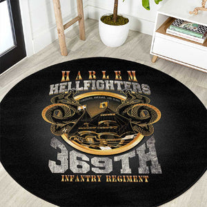 Never Forget Harlem Hellfighters Round Carpet Strength Courage And Glory