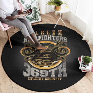 Never Forget Harlem Hellfighters Round Carpet Strength Courage And Glory