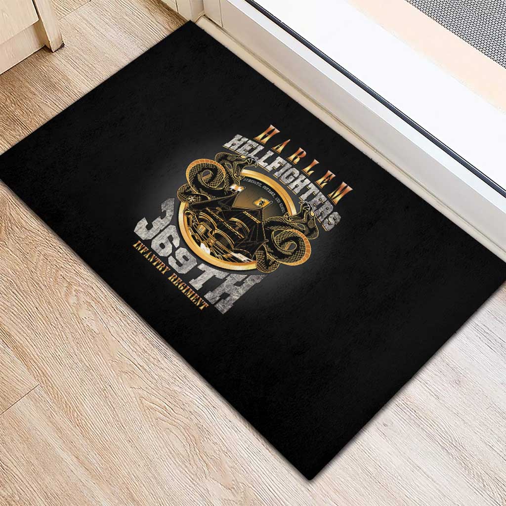 Never Forget Harlem Hellfighters Rubber Doormat Strength Courage And Glory