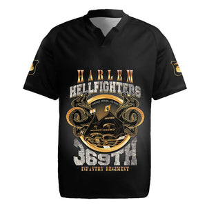 Never Forget Harlem Hellfighters Rugby Jersey Strength Courage And Glory