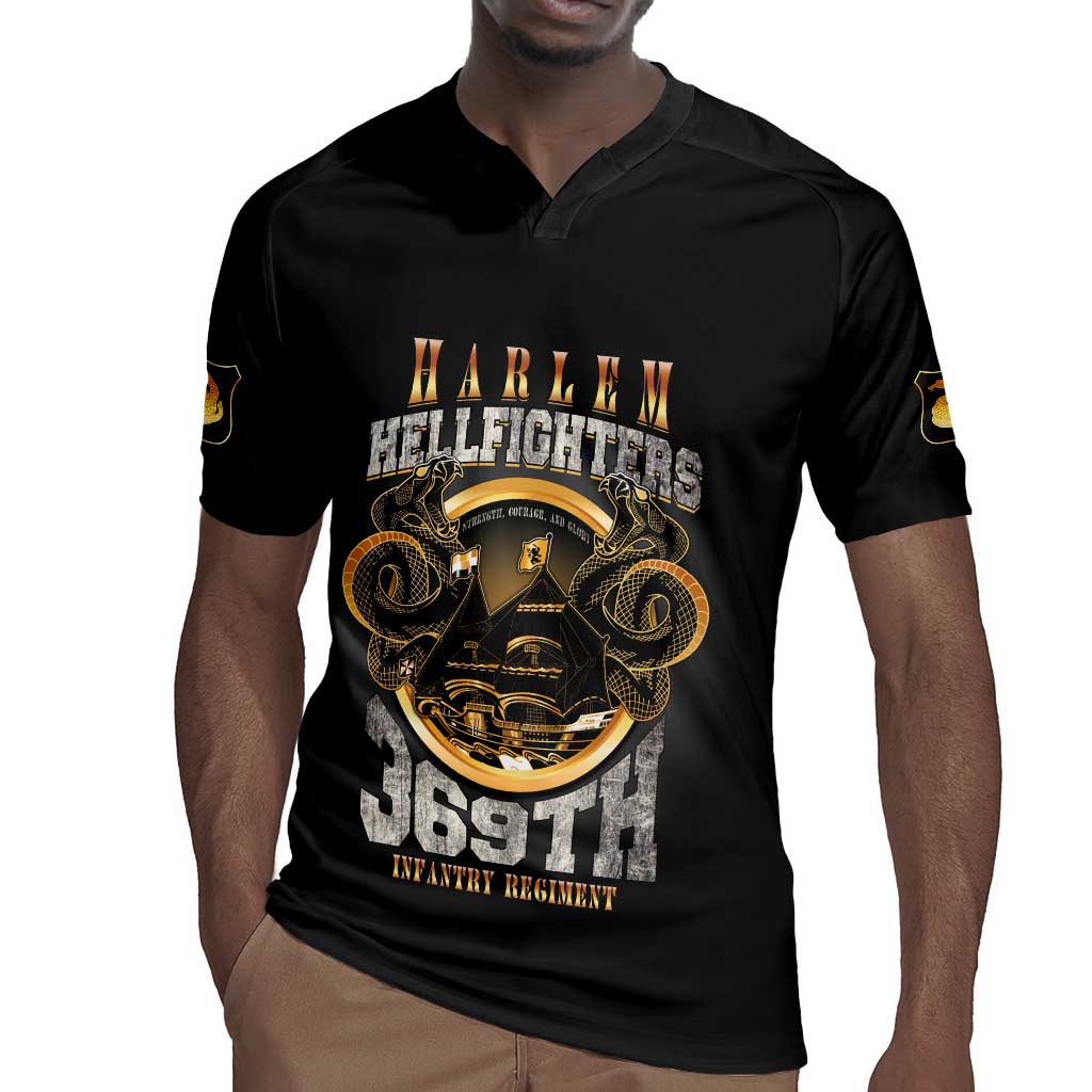 Never Forget Harlem Hellfighters Rugby Jersey Strength Courage And Glory