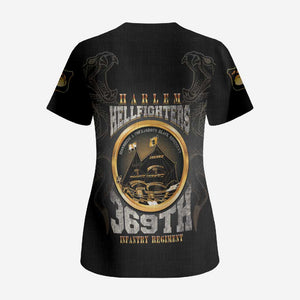 Never Forget Harlem Hellfighters Scrub Top Strength Courage And Glory