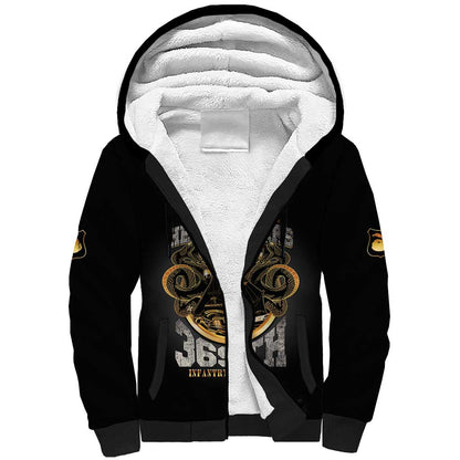 Never Forget Harlem Hellfighters Sherpa Hoodie Strength Courage And Glory