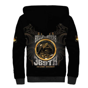 Never Forget Harlem Hellfighters Sherpa Hoodie Strength Courage And Glory