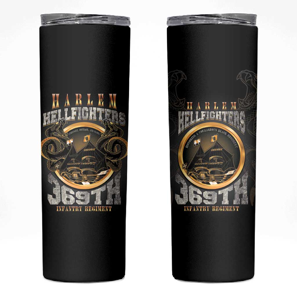 Never Forget Harlem Hellfighters Skinny Tumbler Strength Courage And Glory