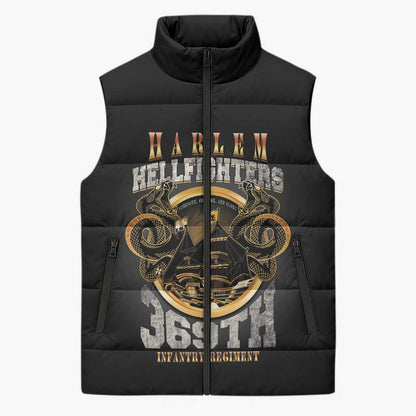 Never Forget Harlem Hellfighters Sleeveless Puffer Jacket Strength Courage And Glory