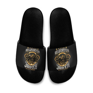 Never Forget Harlem Hellfighters Slide Sandals Strength Courage And Glory