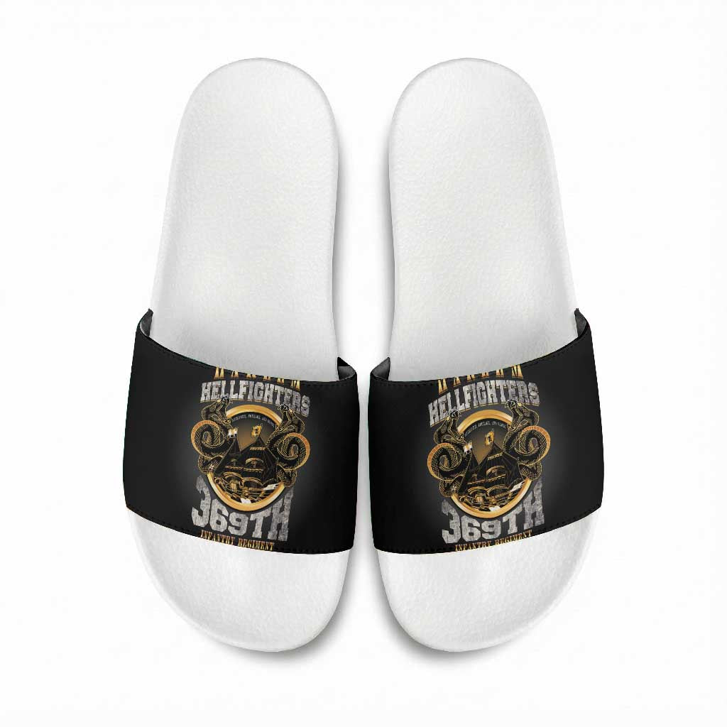 Never Forget Harlem Hellfighters Slide Sandals Strength Courage And Glory