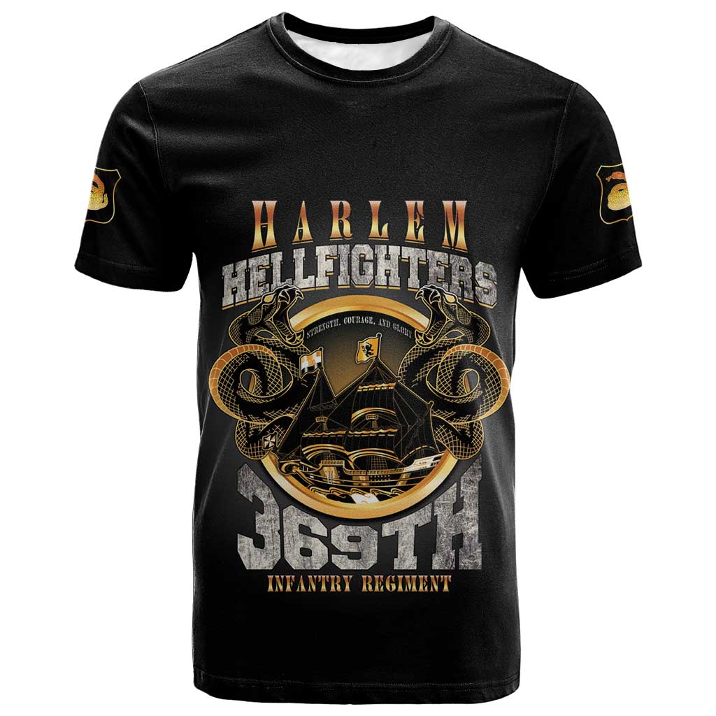 Never Forget Harlem Hellfighters T shirt Strength Courage And Glory