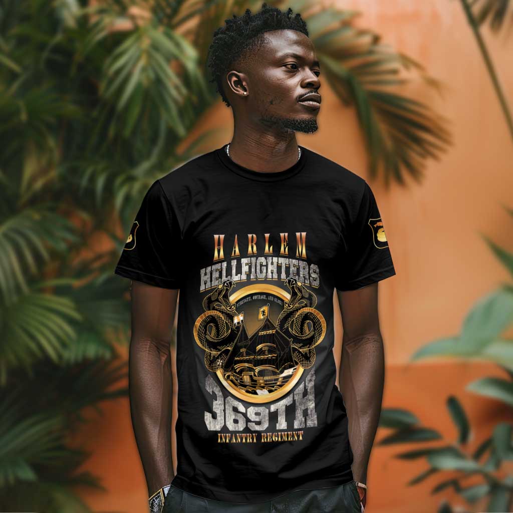 Never Forget Harlem Hellfighters T shirt Strength Courage And Glory