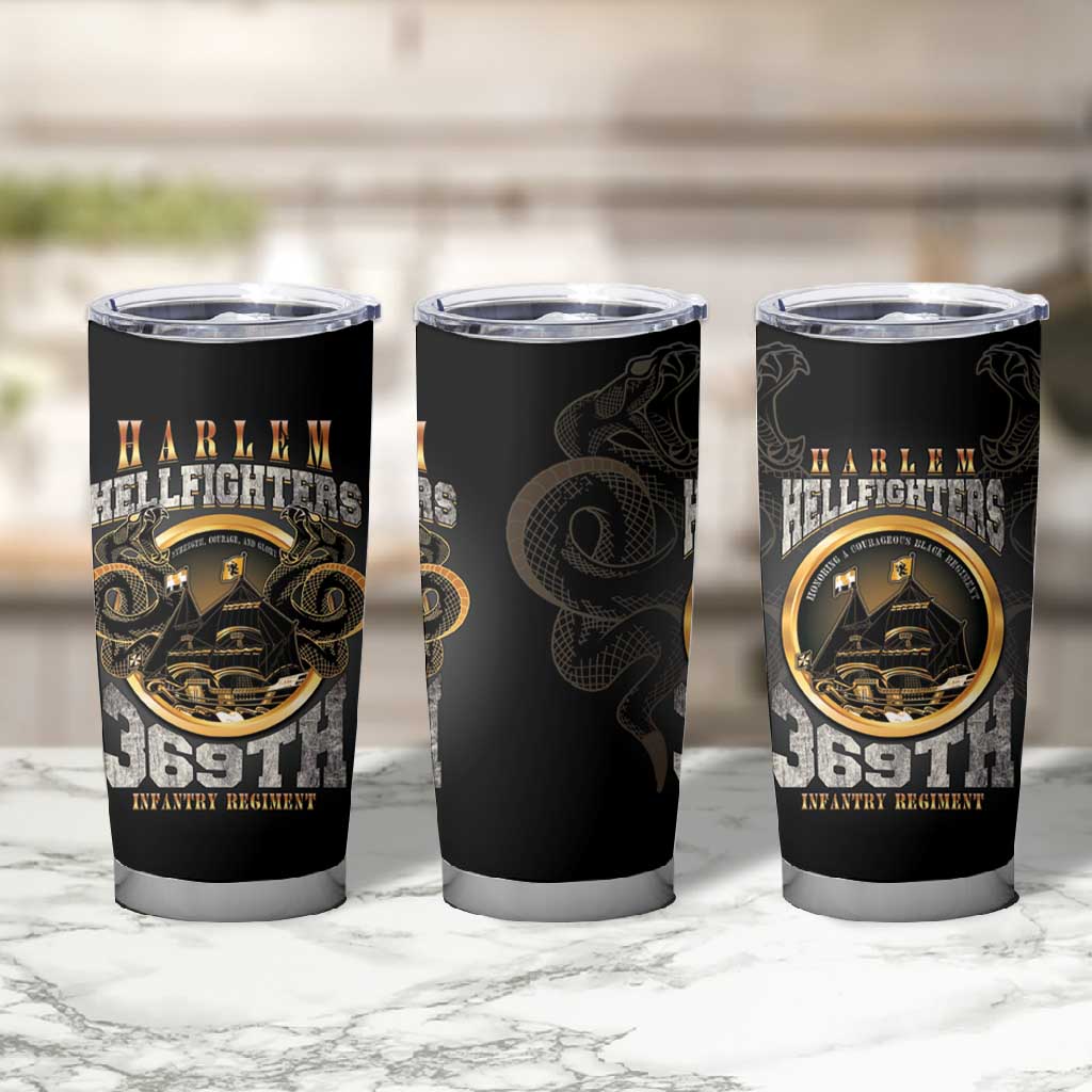 Never Forget Harlem Hellfighters Tumbler Cup Strength Courage And Glory