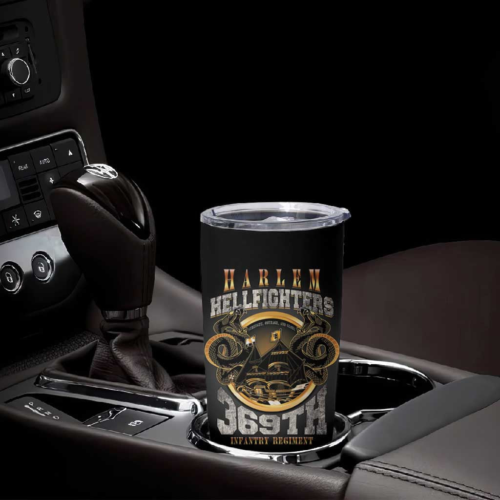 Never Forget Harlem Hellfighters Tumbler Cup Strength Courage And Glory