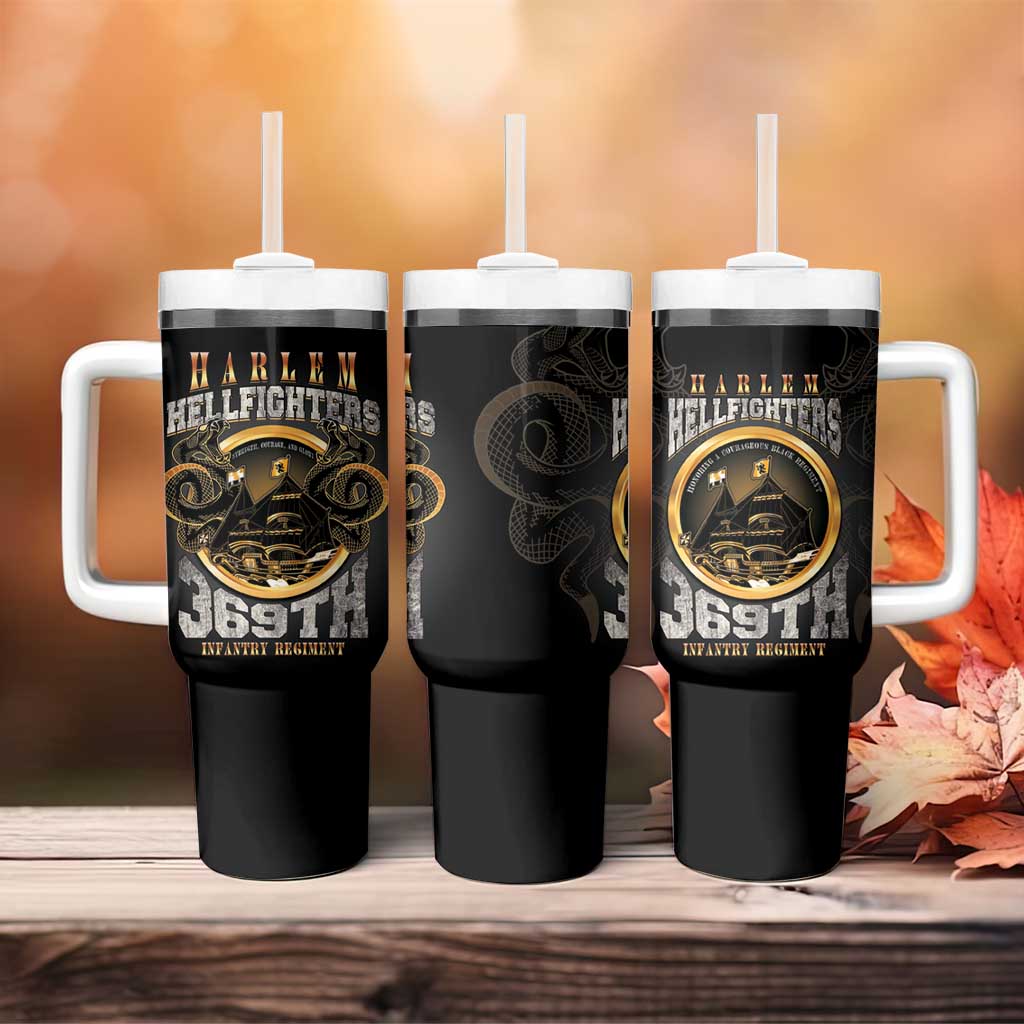 Never Forget Harlem Hellfighters Tumbler With Handle Strength Courage And Glory